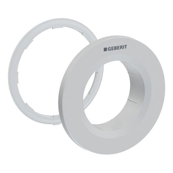 Geberit Typ 01 Rosette für Fernbetätigung Round, UP-Drücker, Mattchrom, easy-to-clean