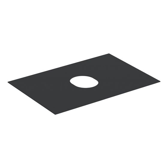 Geberit Abdeckplatte für VariForm Unterschrank für Aufsatzwaschtisch, 1 Schublade, Breite 75cm, Lava Melaminbeschichtet