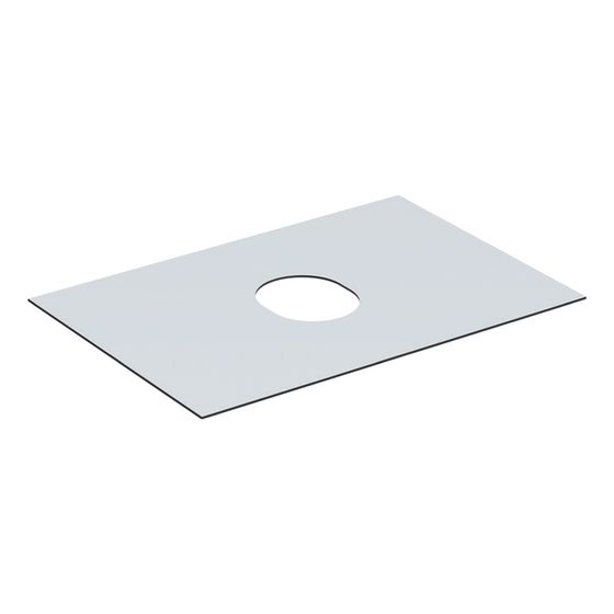 Geberit Abdeckplatte für VariForm Unterschrank für Aufsatzwaschtisch, 1 Schublade, Breite 75cm, Weiß Melaminbeschichtet