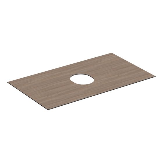 Geberit Abdeckplatte für VariForm Unterschrank für Aufsatzwaschtisch, 1 Schublade, Breite 90cm, Eiche Melamin Holzstruktur