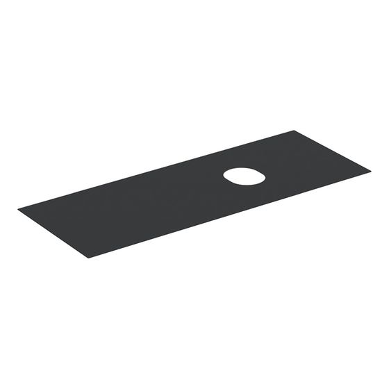 Geberit Abdeckplatte für VariForm Unterschrank für Aufsatzwaschtisch, 2 und 3 Schubladen, 135cm, Lava Melaminbeschichtet