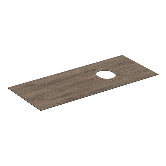 Geberit Abdeckplatte für VariForm Unterschrank für Aufsatzwaschtisch, 2 und 3 Schubladen, 120cm, Nussbaum/Melamin Holzstruktur