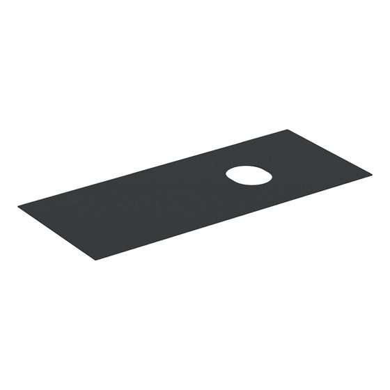 Geberit Abdeckplatte für VariForm Unterschrank für Aufsatzwaschtisch, 2 und 3 Schubladen, 120cm, Lava Melaminbeschichtet