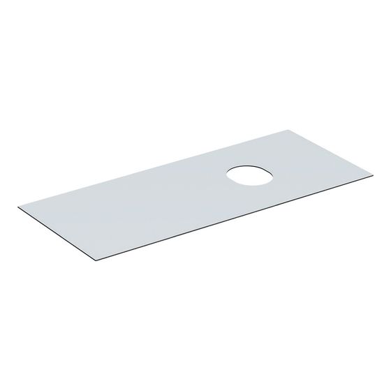 Geberit Abdeckplatte für VariForm Unterschrank für Aufsatzwaschtisch, 2 und 3 Schubladen, 120cm, Weiß Melaminbeschichtet