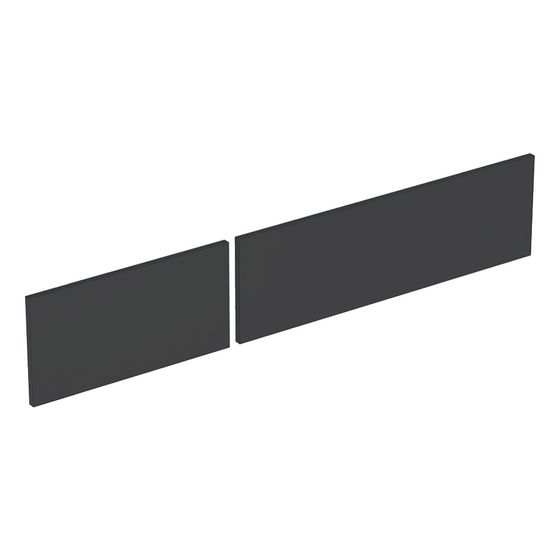Geberit Set Schubladenfronten für VariForm Unterschrank für Aufsatzwaschtisch, 2 Schubladen, Breite 120cm, Lava lackiert matt