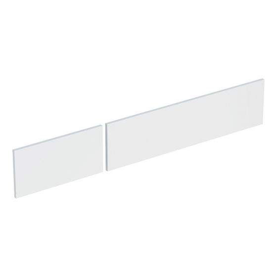 Geberit Set Schubladenfronten für VariForm Unterschrank für Aufsatzwaschtisch 2 Schubladen 135cm, Weiß lackiert hochglänzend