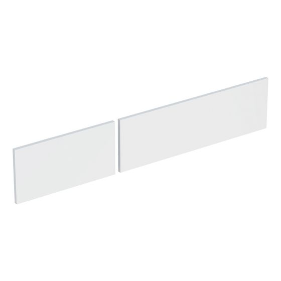 Geberit Set Schubladenfronten für VariForm Unterschrank für Aufsatzwaschtisch 2 Schubladen 120cm, Weiß lackiert hochglänzend