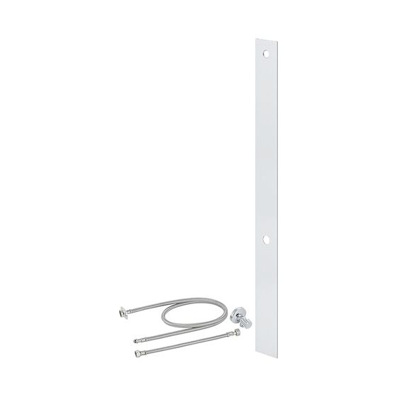 Geberit Umbauset für Geberit AquaClean WC-Aufsätze Aluminium gebürstet, Sanitärmodul Monolith, Höhe 114cm