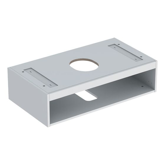 Geberit Korpus für VariForm Unterschrank für Aufsatzwaschtisch, 1 Schublade, Breite 90cm, Weiß lackiert hochglänzend