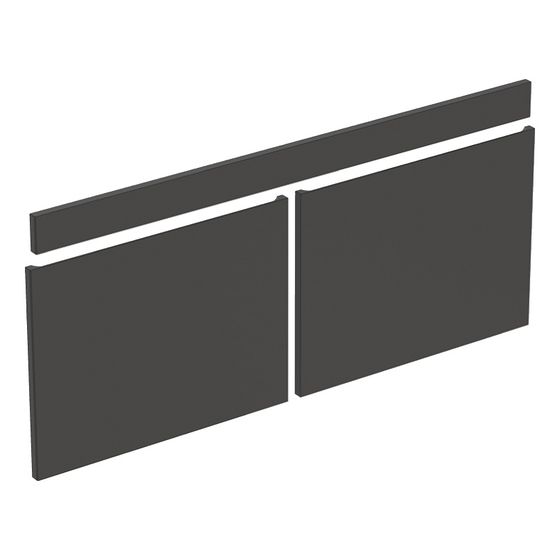Geberit Renova Plan Set Fronten für Unterschrank für Doppelwaschtisch, ab Baujahr 2021, Breite 130cm, Lava lackiert matt