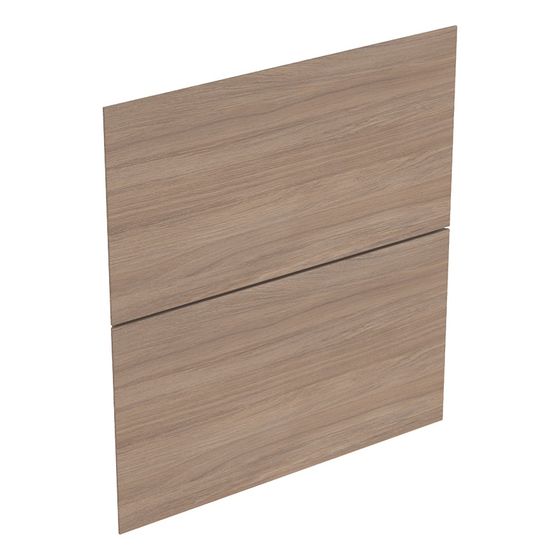 Geberit Set Schubladenfronten für ONE Seitenschrank 2 Schubladen, Breite 45cm, Eiche natur, Melamin Holzstruktur