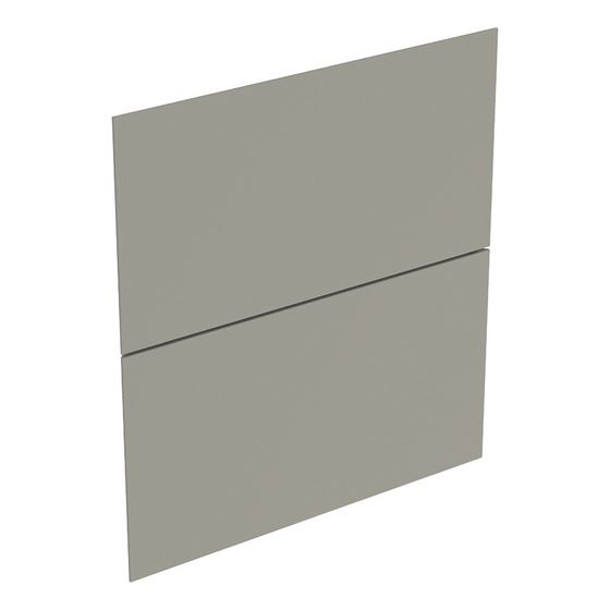 Geberit Set Schubladenfronten für ONE Seitenschrank 2 Schubladen, Breite 45cm, Greige, lackiert matt