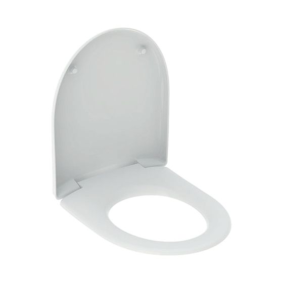 Geberit Renova WC-Sitz Befestigung von unten ohne Absenkautomatik, Befestigung von unten, weiß/glänzend