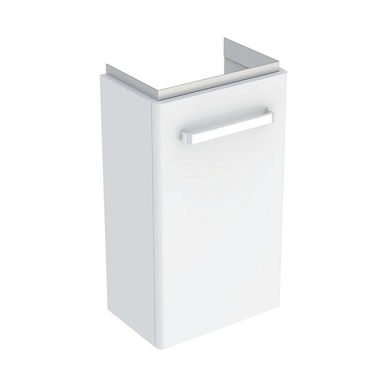 Geberit Renova Compact Unterschr. Handwaschbecken Tür verk. Ausl. 348x604x252cm Waschtisch 40cm Weiß/Mattweiß/lack glänzend