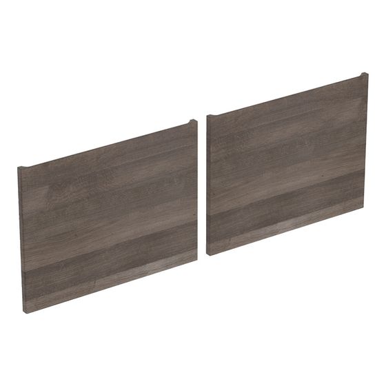 Geberit Set Schubladenfronten für Unterschrank für Waschtisch schmaler Rand Eiche/Folie strukturiert Waschtisch 130cm 2 Stück
