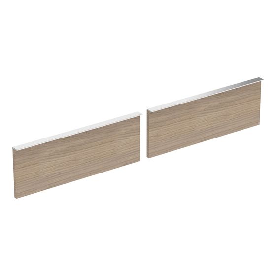 Geberit Set Schubladenfronten für iCon Unterschrank für Waschtisch Eiche natur, Breite Waschtisch 120cm, 2 Stück