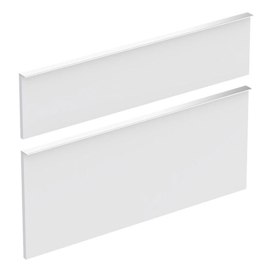 Geberit Set Schubladenfronten für iCon Unterschrank für Waschtisch, Weiß, Breite Waschtisch 90cm, 2 Stück
