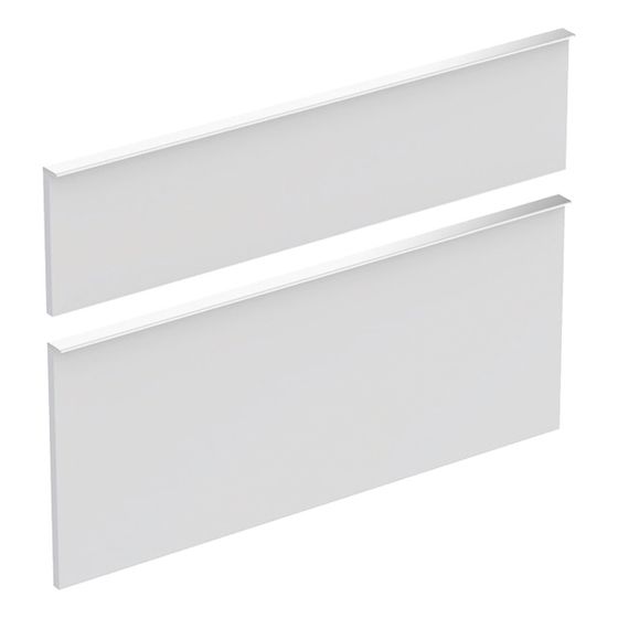Geberit Set Schubladenfronten für iCon Unterschrank für Waschtisch Weiß lackiert matt, Breite Waschtisch 90cm, 2 Stück