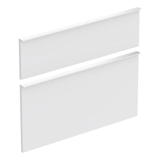Geberit Set Schubladenfronten für iCon Unterschrank für Waschtisch, Weiß, Breite Waschtisch 75cm, 2 Stück