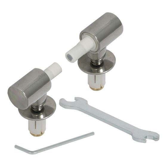Geberit Set Scharniere für Flow Urinaldeckel, Absenkautomatik, 2 Stück