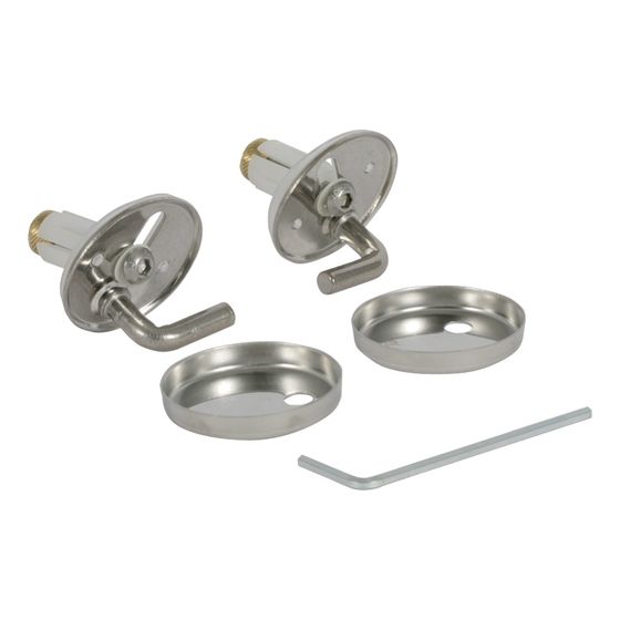 Geberit Set Scharniere für WC-Sitz Eurotrend, Edelstahl, 2 Stück