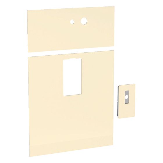 Geberit Frontverkleidung für Monolith Sanitärmodul für Waschtisch, Breite 73cm, für Mischer rechts, Sand/Glas