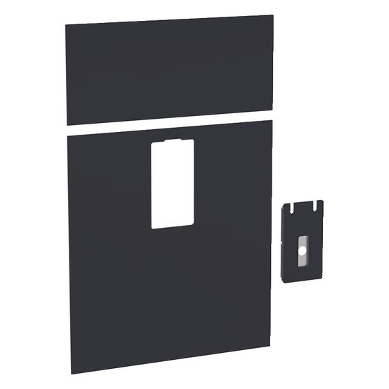 Geberit Frontverkleidung zu Monolith Sanitärmodul für Waschtisch, Breite 73cm Schwarz/Glas