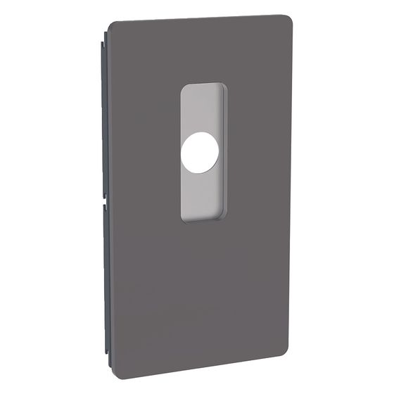 Geberit Serviceöffnung für Wandarmaturen, Monolith Sanitärmodul für Waschtisch, Umbra/Glas