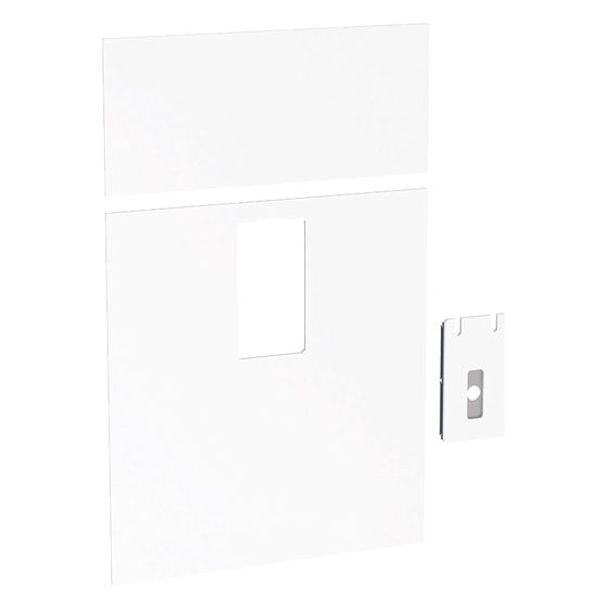 Geberit Frontverkleidung zu Monolith Sanitärmodul für Waschtisch, Breite 73cm, Weiß/Glas