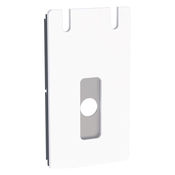 Geberit Serviceöffnung für Standarmaturen, Monolith Sanitärmodul für Waschtisch, Weiß/Glas