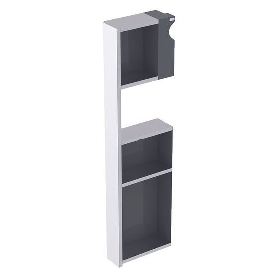Geberit Auszug links, für Monolith Sanitärmodul für Waschtisch Aluminium gebürstet