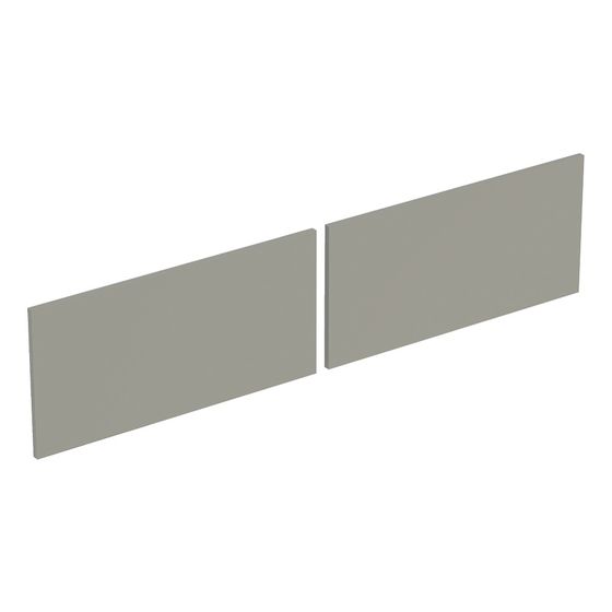 Geberit Set Schubladenfronten für Unterschrank für Waschtisch, Greige, Breite Waschtisch 140cm