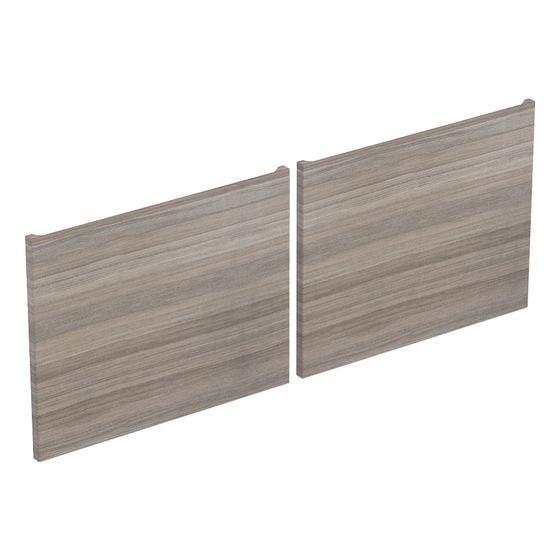 Geberit Set Schubladenfronten für Renova Plan Unterschrank für Doppelwaschtisch, Ulme, Breite Waschtisch 130cm, 2 Stück