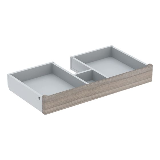 Geberit innere Schublade für Renova Plan Unterschrank für Doppelwaschtisch Ulme, Breite Waschtisch 130cm