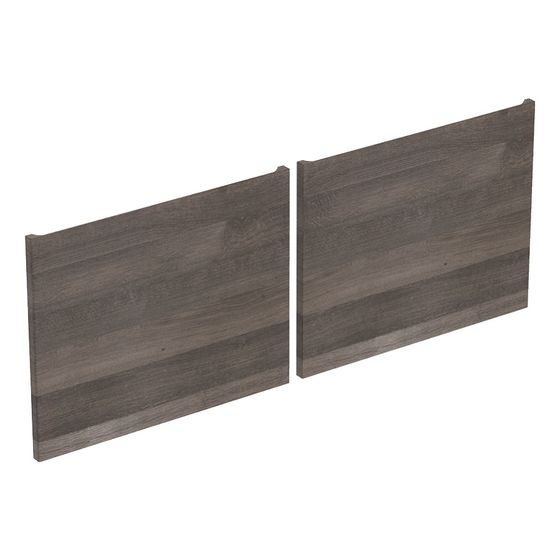 Geberit Set Schubladenfronten für Renova Plan Unterschrank für Doppelwaschtisch, Eiche, Breite Waschtisch 130cm, 2 Stück