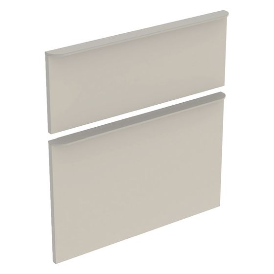 Geberit Schubladenfront inkl. Griffe Sandgrau, zu SmyleS Waschtischunterschrank