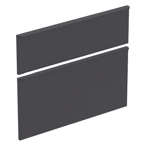Geberit Schubladenfronten mit Griffe Lava, zu SmyleS Waschtischunterschrank Breite 75cm