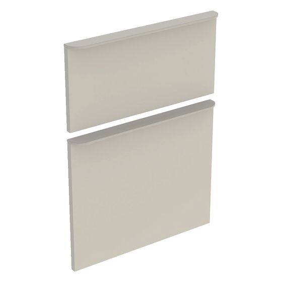 Geberit Set Schubladenfronten für Smyle Square für Seitenschrank Breite 45cm, Sandgrau