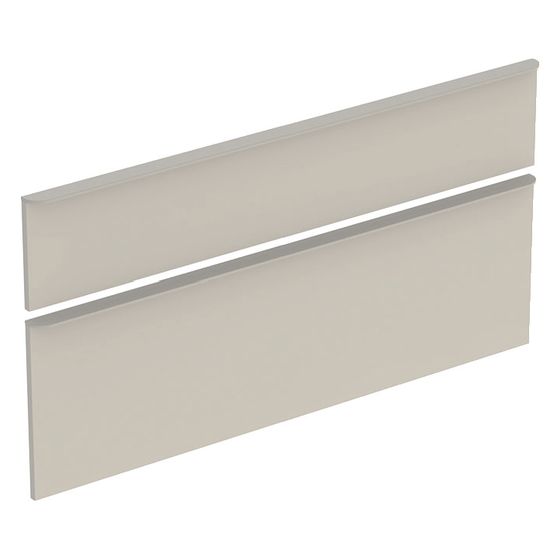 Geberit Set Schubladenfronten für Smyle Square Unterschrank, für Doppelwaschtisch Breite 120cm, Sandgrau