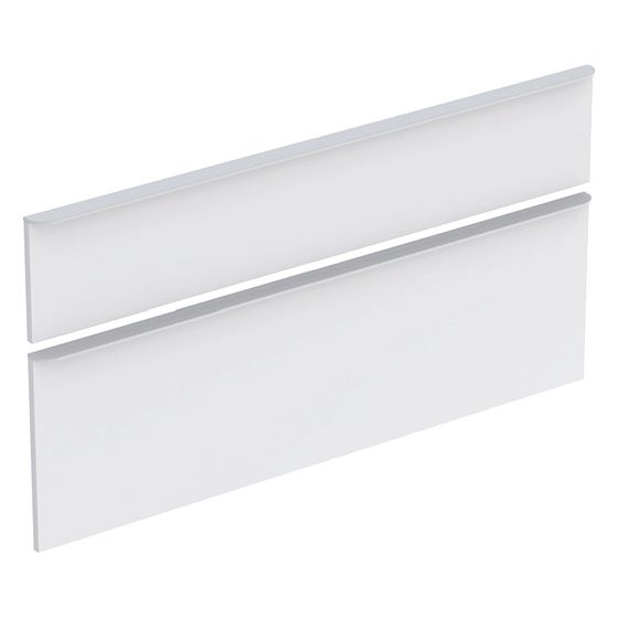 Geberit Schubladenfronten mit Griffe Weiß hochglanz, zu SmyleS Waschtischunterschrank Breite 120cm