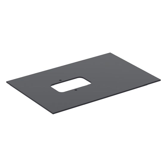 Geberit Glaseinlegeboden für Citterio Unterschrank für Aufsatzwaschtisch, 75cm, Schwarz, 595546000