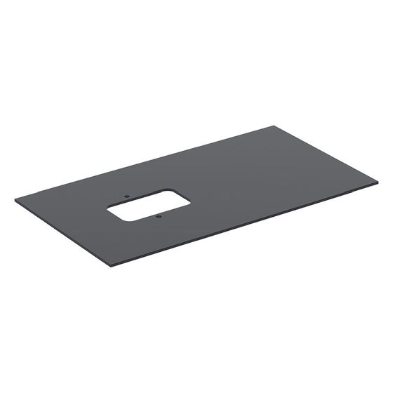 Geberit Glaseinlegeboden für Citterio Unterschrank für Aufsatzwaschtisch, Schwarz, 90cm, 595550000