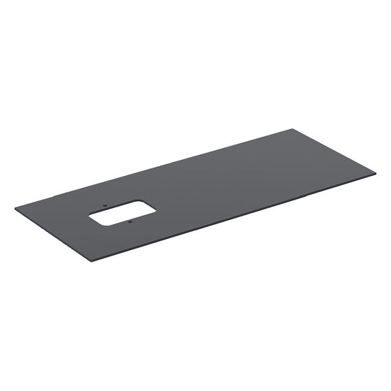 Geberit Glaseinlegeboden für Citterio Unterschrank für Aufsatzwaschtisch, Schwarz, 120cm, 595554000