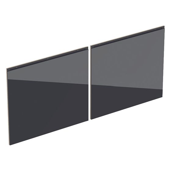 Geberit Set Schubladenfronten für Unterschrank für Doppelwaschtisch Lava, Breite Waschtisch 120cm
