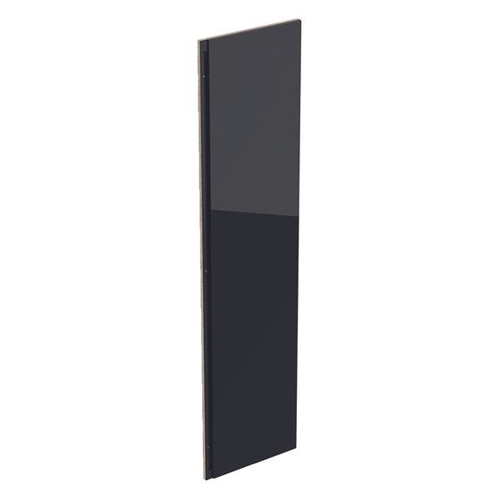Geberit Schubladenfront für Raumteiler, unten, Breite 22cm, Schwarz, Edelstahl