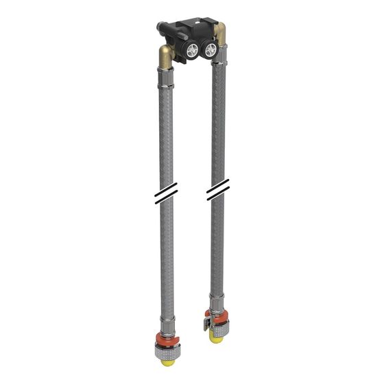 Geberit Set Panzerschläuche für Geberit ONE Waschtischarmatur, Wandmontage, für Geberit ONE Montageelement
