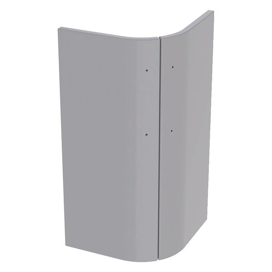 Geberit Set Türen für Renova Compact Eckwaschtisch-Unterschrank, Hellgrau, 45cm, 595571000