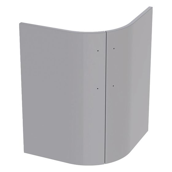 Geberit Set Türen für Eck-Unterschrank für Renova Compact, Hellgrau, 69cm, 595579000
