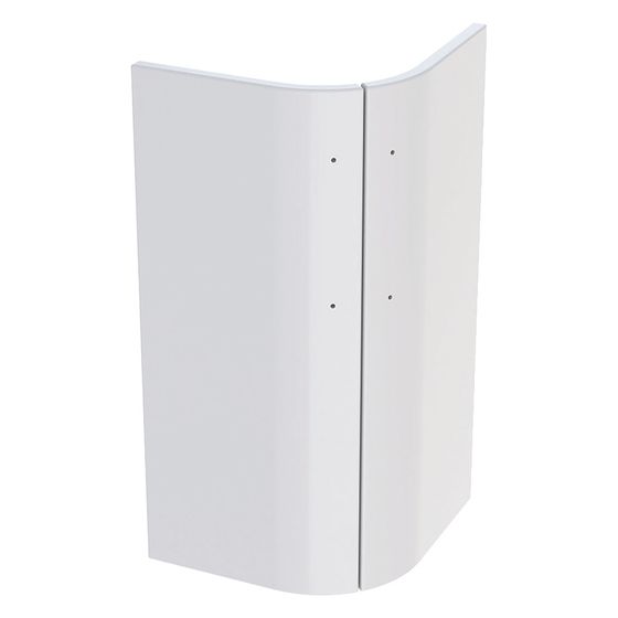Geberit Set Türen für Unterschrank für Renova Compact Eckwaschtisch, 45cm, Weiß, 595570000