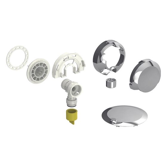 Geberit Fertigbauset für Badewannenablauf d90, glanzverchromt, 242346211